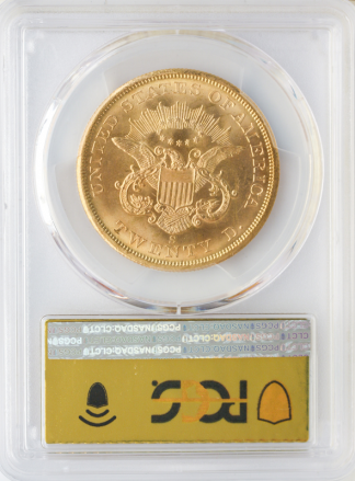 1857-S $20 Liberty SSCA PCGS MS67 CAC