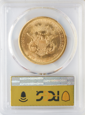 1857-S $20 Liberty SSCA PCGS MS67 CAC 1857-S $20 Liberty SSCA PCGS MS67 CAC