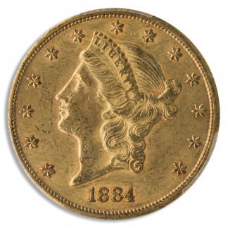 1884-CC $20 Liberty PCGS AU55 CAC 1884-CC $20 Liberty PCGS AU55 CAC