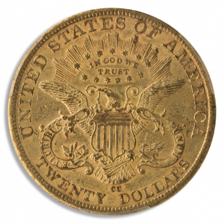 1884-CC $20 Liberty PCGS AU55 CAC
