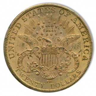 1884-CC $20 Liberty PCGS MS61