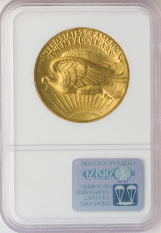 1907 $20 Saint Gaudens High Relied Wire Edge NGC MS63