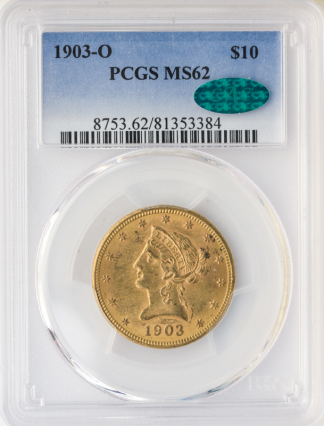 1903-O $10 Liberty PCGS MS62 CAC 1903-O $10 Liberty PCGS MS62 CAC