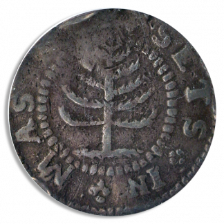 1652 Pine Tree Shilling Small Planchet PCGS VF25 1652 Pine Tree Shilling Small Planchet PCGS VF25
