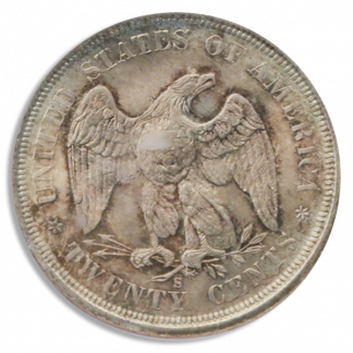 1875-S 20 Cent Piece PCGS MS66 CAC 1875-S 20 Cent Piece PCGS MS66 CAC