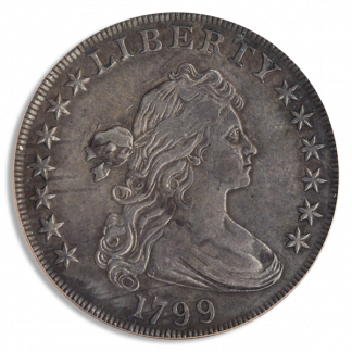 1799 Draped Bust $1 PCGS XF40 CAC 1799 Draped Bust $1 PCGS XF40 CAC