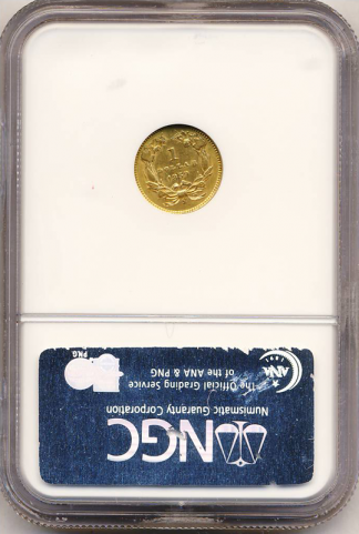 1859-S Type 3 Gold $1 NGC AU58 CAC 1859-S Type 3 Gold $1 NGC AU58 CAC