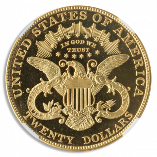 1907 $20 Liberty NGC PR66 Cameo