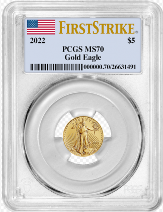 2022 1/10 oz. American Gold Eagle PCGS First Strike