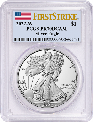 2022 1 oz Silver Eagle PCGS PR70 DCAM First Strike 2022 1 oz Silver Eagle PCGS PR70 DCAM First Strike