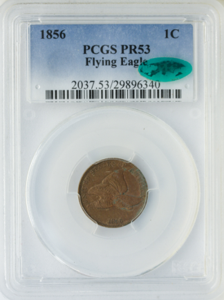 1856 Flying Eagle Cent PCGS PR53 CAC