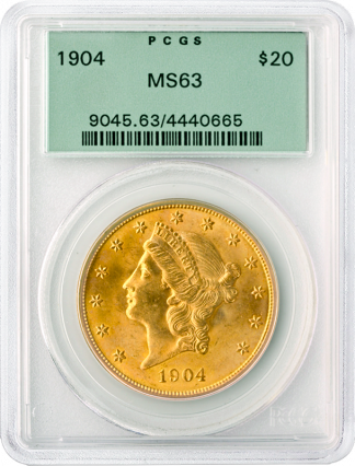 $20 Liberty Certified MS63 (Dates/Types Vary)