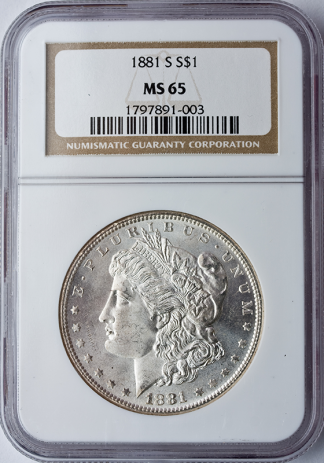 Morgan $1 Certified MS65 (Dates/Types Vary) Morgan $1 Certified MS65 (Dates/Types Vary)