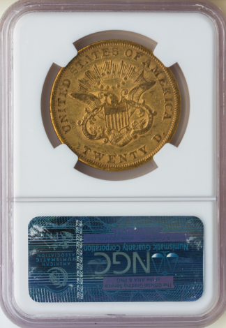 1857 $20 Liberty NGC XF45 CAC
