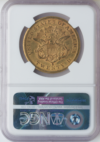 1860-S $20 Liberty NGC AU58 CAC 1860-S $20 Liberty NGC AU58 CAC