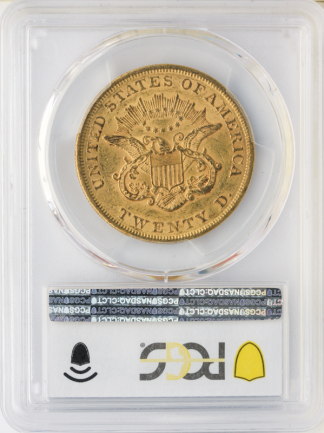 1857 $20 Liberty PCGS AU58 CAC 1857 $20 Liberty PCGS AU58 CAC