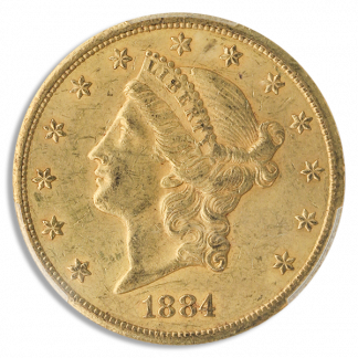 1884-CC $20 Liberty PCGS AU58 CAC 1884-CC $20 Liberty PCGS AU58 CAC