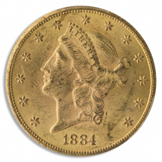 1884-CC $20 Liberty PCGS MS62 CAC 1884-CC $20 Liberty PCGS MS62 CAC