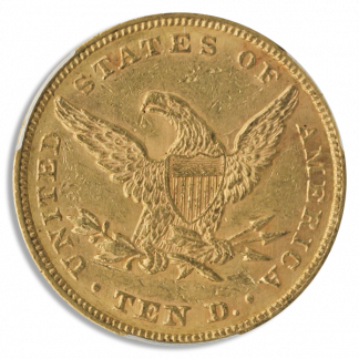 1861 $10 Liberty PCGS AU58 CAC