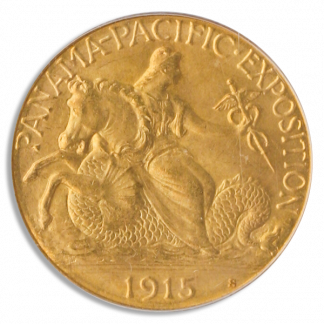 1915-S $2.50 Panama Pacific PCGS MS66 CAC
