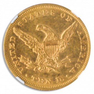 1862 $10 Liberty NGC AU58 CAC 1862 $10 Liberty NGC AU58 CAC