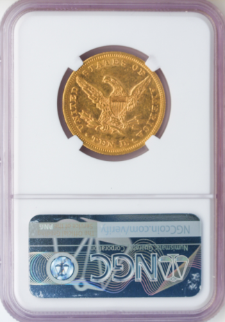 1862 $10 Liberty NGC AU58 CAC 1862 $10 Liberty NGC AU58 CAC