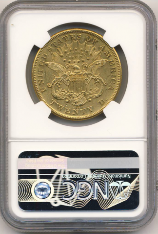 1876-CC $20 Liberty NGC MS60