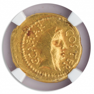 Roman Imperatorial Julius Caesar NGC AU Strike:5 Surface:2 7.91 grams Roman Imperatorial Julius Caesar NGC AU Strike:5 Surface:2 7.91 grams