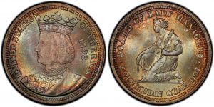 Obverse and reverse of the Isabella quarter