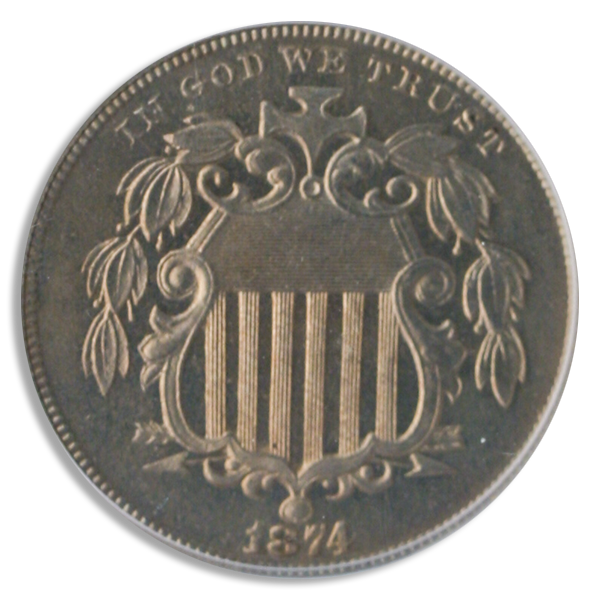 1974 Shield Nickel PCGS PR65 1974 Shield Nickel PCGS PR65