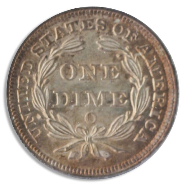 1857-O Seated Liberty Dime PCGS MS66 CAC 1857-O Seated Liberty Dime PCGS MS66 CAC