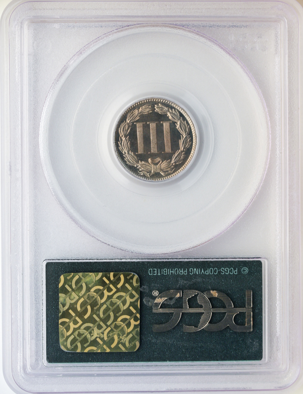 1885 3 Cent Nickel PCGS PR66