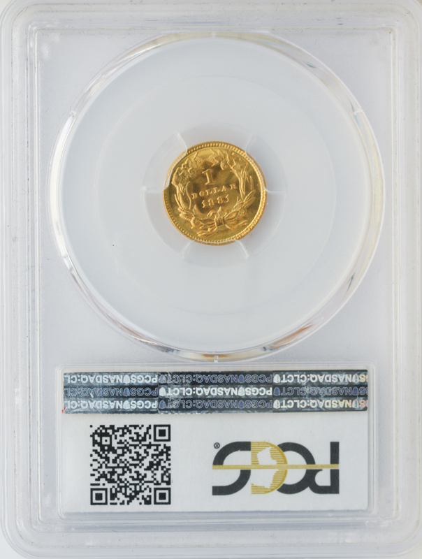 $1 GOLD 1881 PCGS