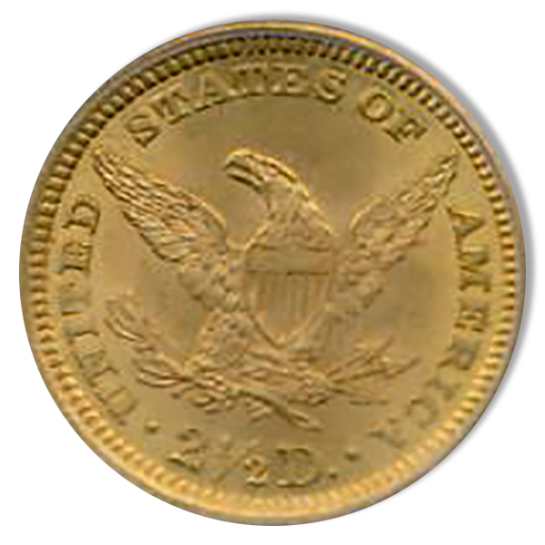 1896 $2.50 Liberty PCGS MS65