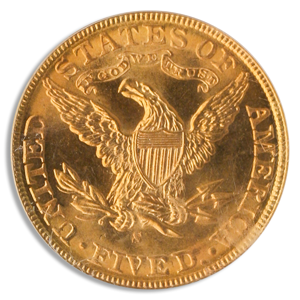 1898-S $5 Liberty PCGS MD65