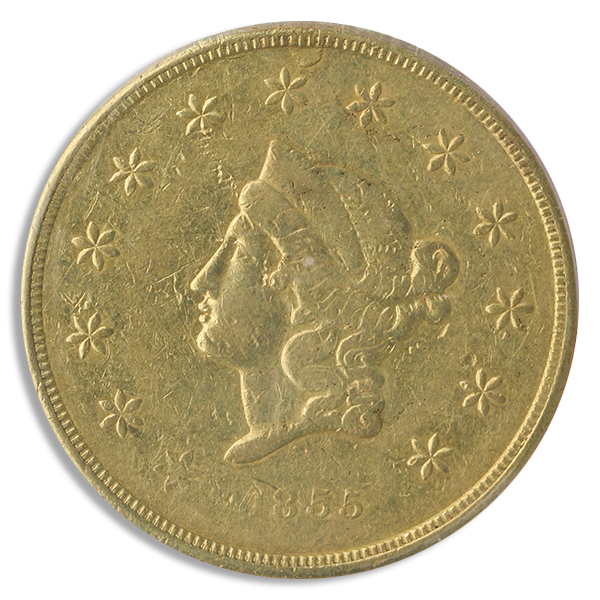 1855 $50 Wass, Molitor and Company PCGS XF40 CAC 1855 $50 Wass, Molitor and Company PCGS XF40 CAC