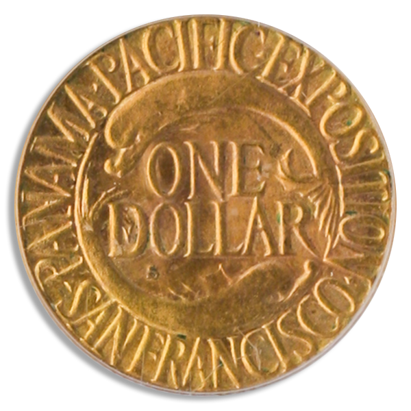 1915-S  Panama Pacific Gold Commemorative $1 PCGS MS65