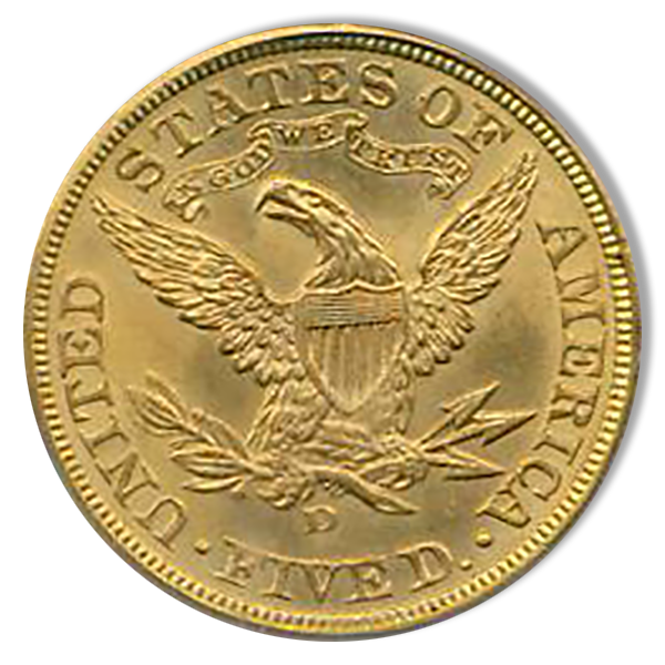 1907-D $5 Liberty PCGS MS66 1907-D $5 Liberty PCGS MS66