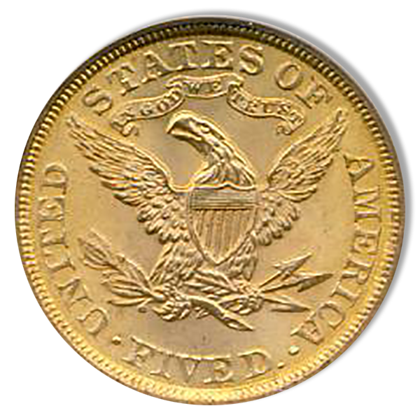 1899 $5 Liberty Gold Coin NGC Mint State 65(MS65) CAC