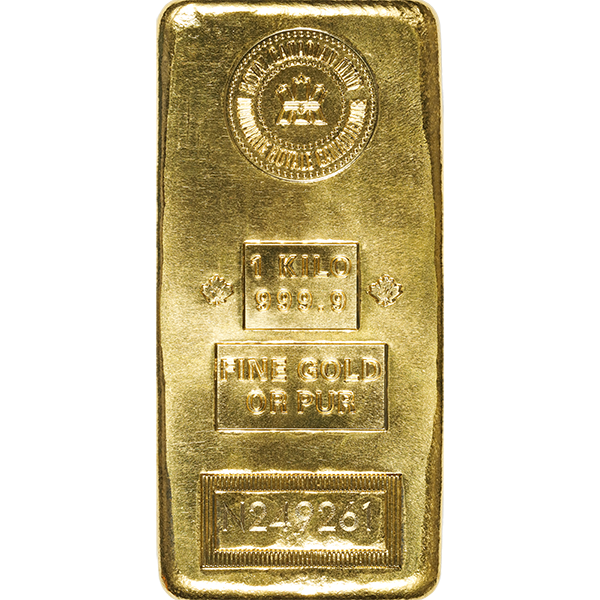 1 Kilo Gold Bar Royal Candian Mint (Types Vary)