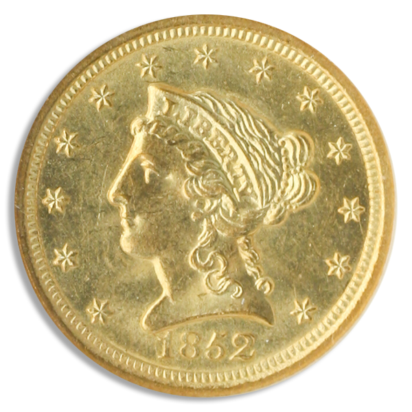 1852-O $2.50 Liberty NGC MS63 CAC 1852-O $2.50 Liberty NGC MS63 CAC
