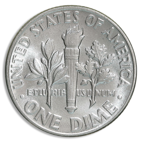 90% Silver Roosevelt Dimes - $1.00 Face Value
