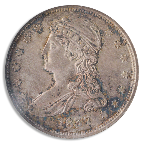 1837 Capped Bust Half Dollar NGC MS61 CAC