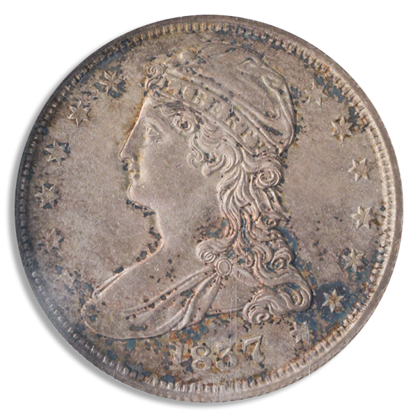 1837 Capped Bust Half Dollar NGC MS61 CAC 1837 Capped Bust Half Dollar NGC MS61 CAC
