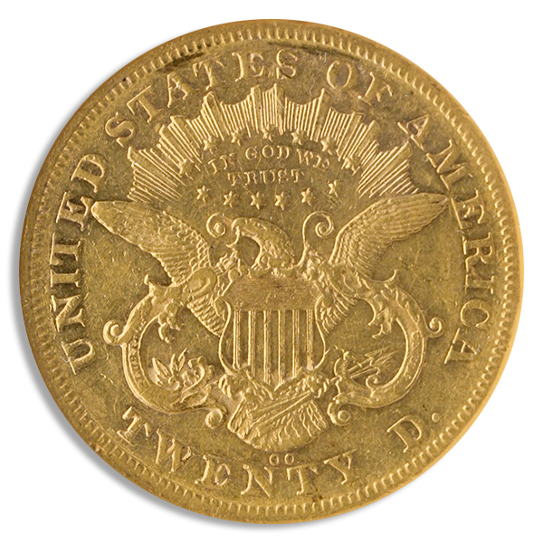 1876-CC $20 Liberty NGC XF45