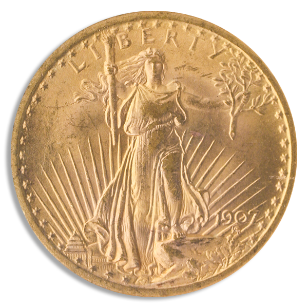 1907 $20 Saint Gaudens NGC MS64 CAC 1907 $20 Saint Gaudens NGC MS64 CAC