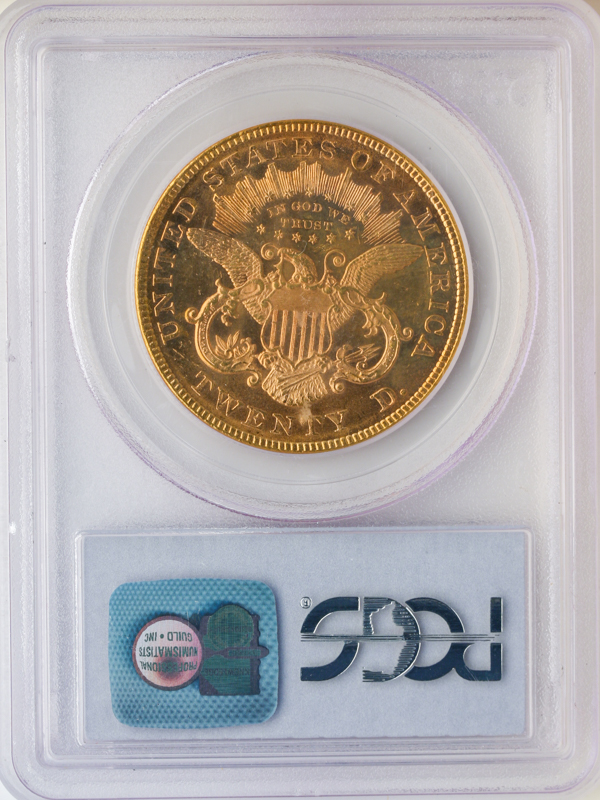 1876 $20 Liberty PCGS MS63