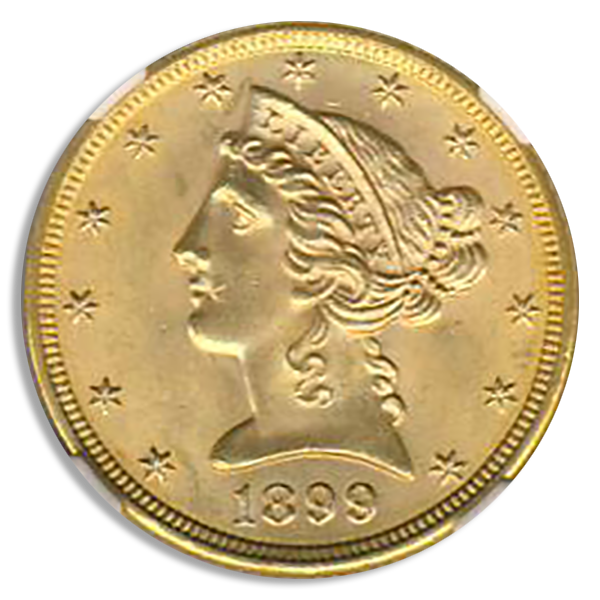 1899 $5 Liberty NGC MS65 CAC +