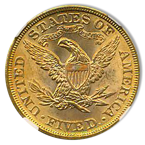 1899 $5 Liberty NGC MS65 CAC + 1899 $5 Liberty NGC MS65 CAC +