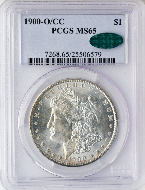 1900-O/CC MORGAN $1 PCGS MS65 CAC